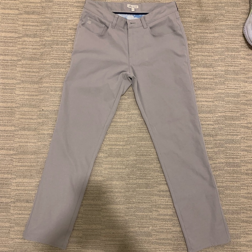 Peter Millar Crown Sport eb66 Performance Five-Pocket Pant. 32/32. Grey.
